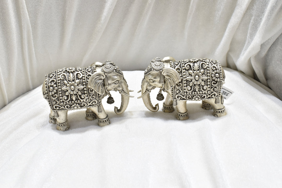 3D Silver Elephant (654G)