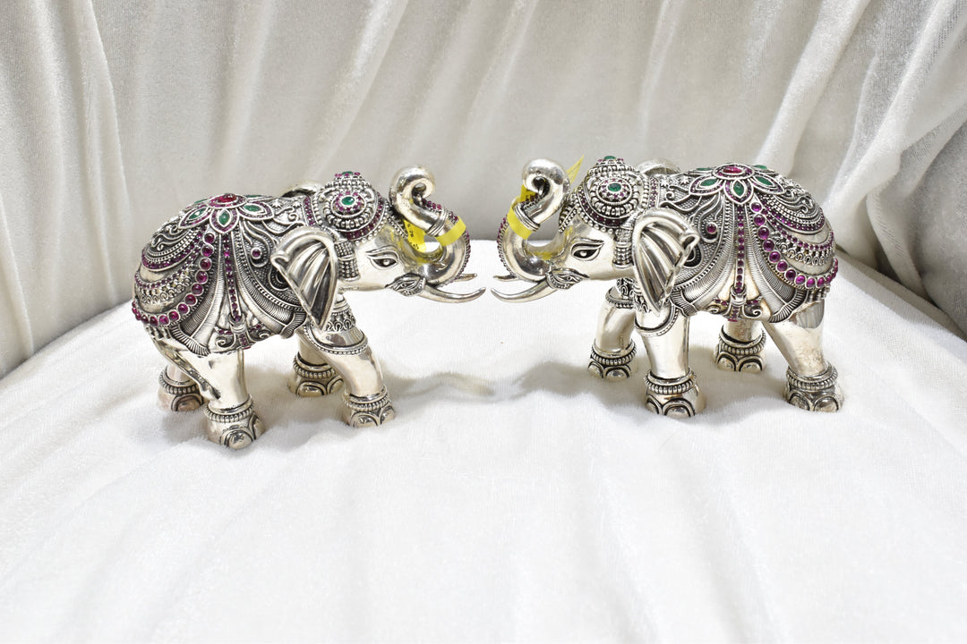 3D Silver Elephant (695G)